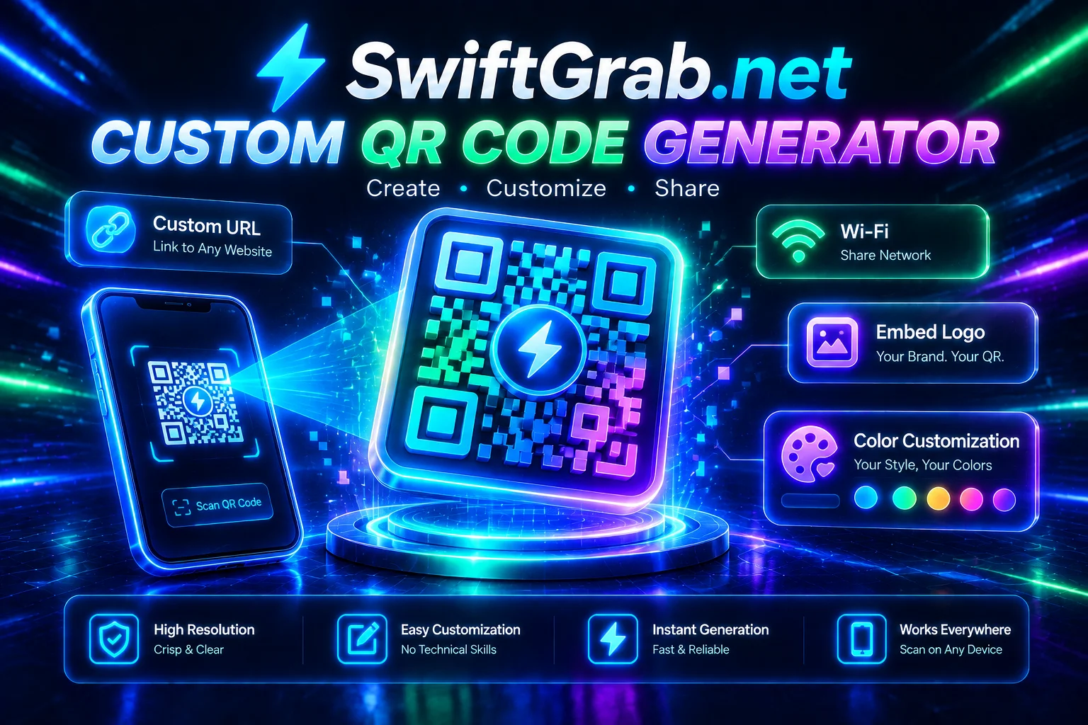 Custom QR Code Generator
