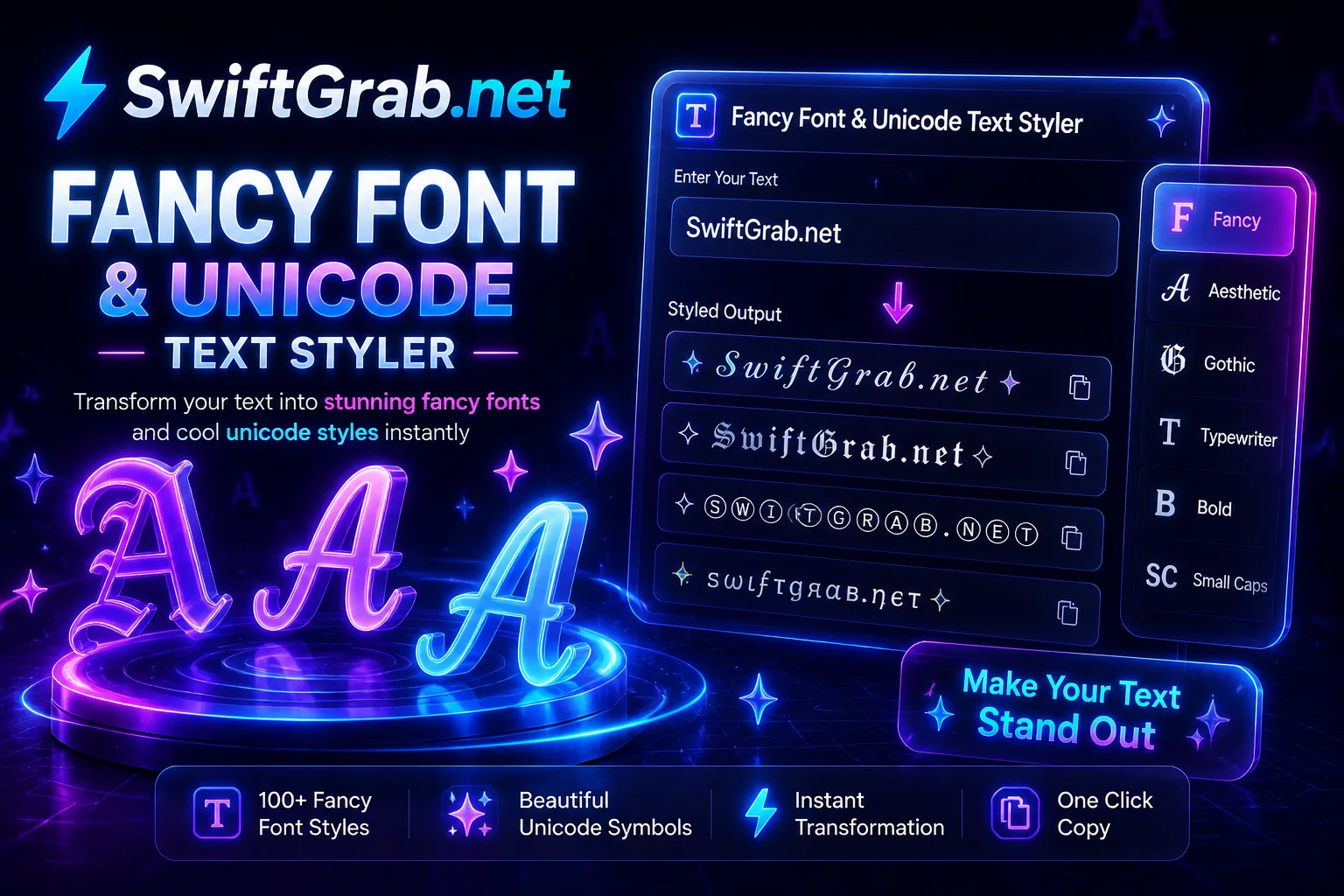 Fancy Font & Bio Styler